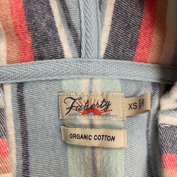 Faherty Baja Poncho Hoodie XS with Kangaroo Pocket - Picture 4 of 4